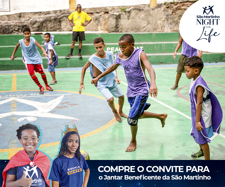 Night for Life: São Martinho realizará o maior Jantar Beneficente em prol das crianças e jovens em situação de vulnerabilidade social do Rio de Janeiro